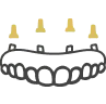 All-on-4 Dental Implants Icon: Icon representing All-on-4 dental implants