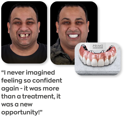 Man smiling with quoting: I never imagined felling so confident again