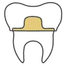 Dental Crowns Icon: Icon representing dental crowns